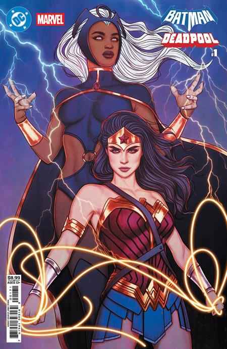 DC Marvel Batman Deadpool #1 One Shot - Cover H Jenny Frison Wonder Woman Storm Card Stock Variant