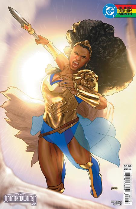 Wonder Woman #30 - Cover F Taurin Clarke Black History Month Card Stock Variant
