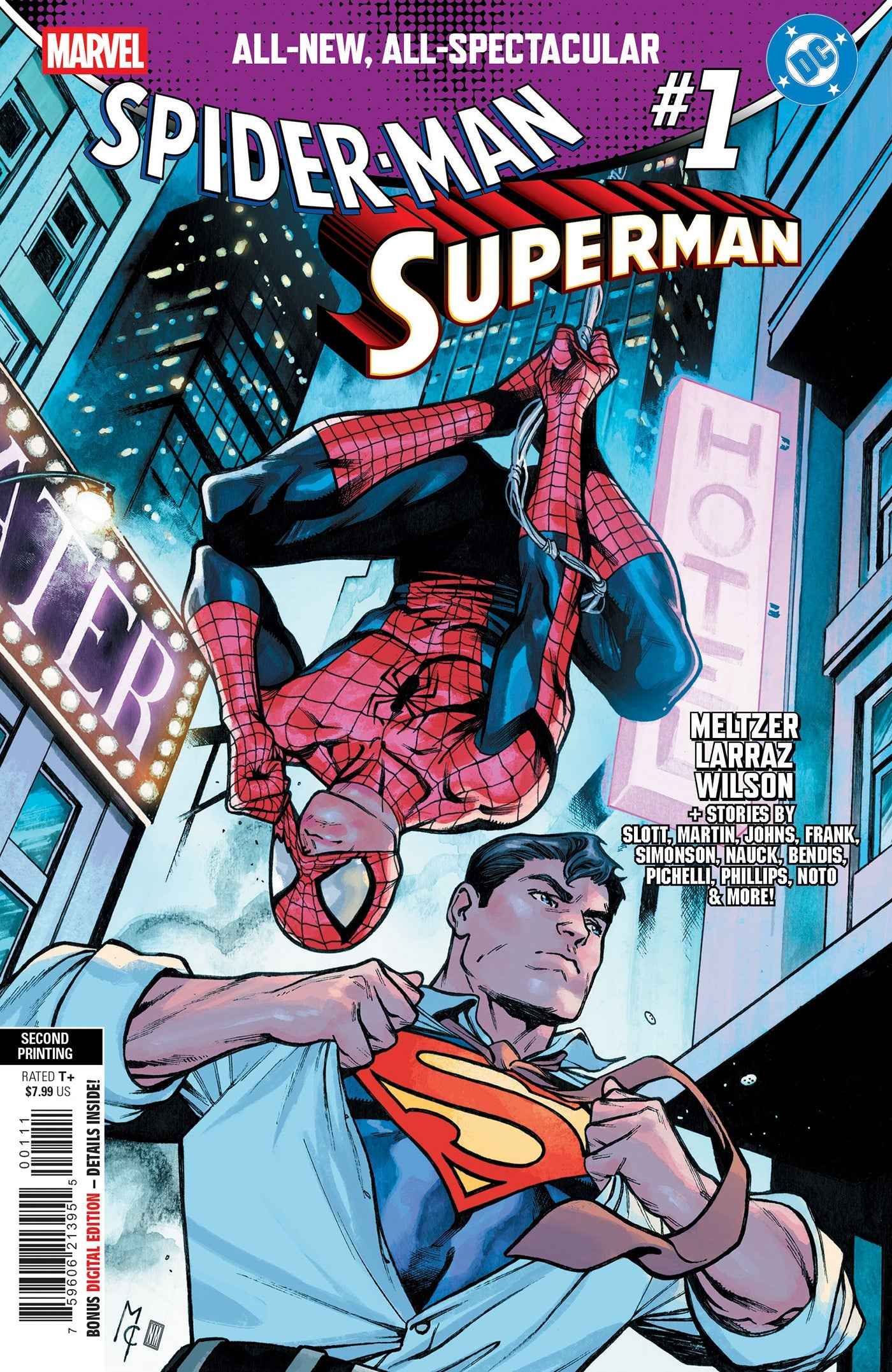 Marvel/DC: Spider-Man/Superman (2025 Marvel) #1 - Martin Coccolo 2nd Printing Variant