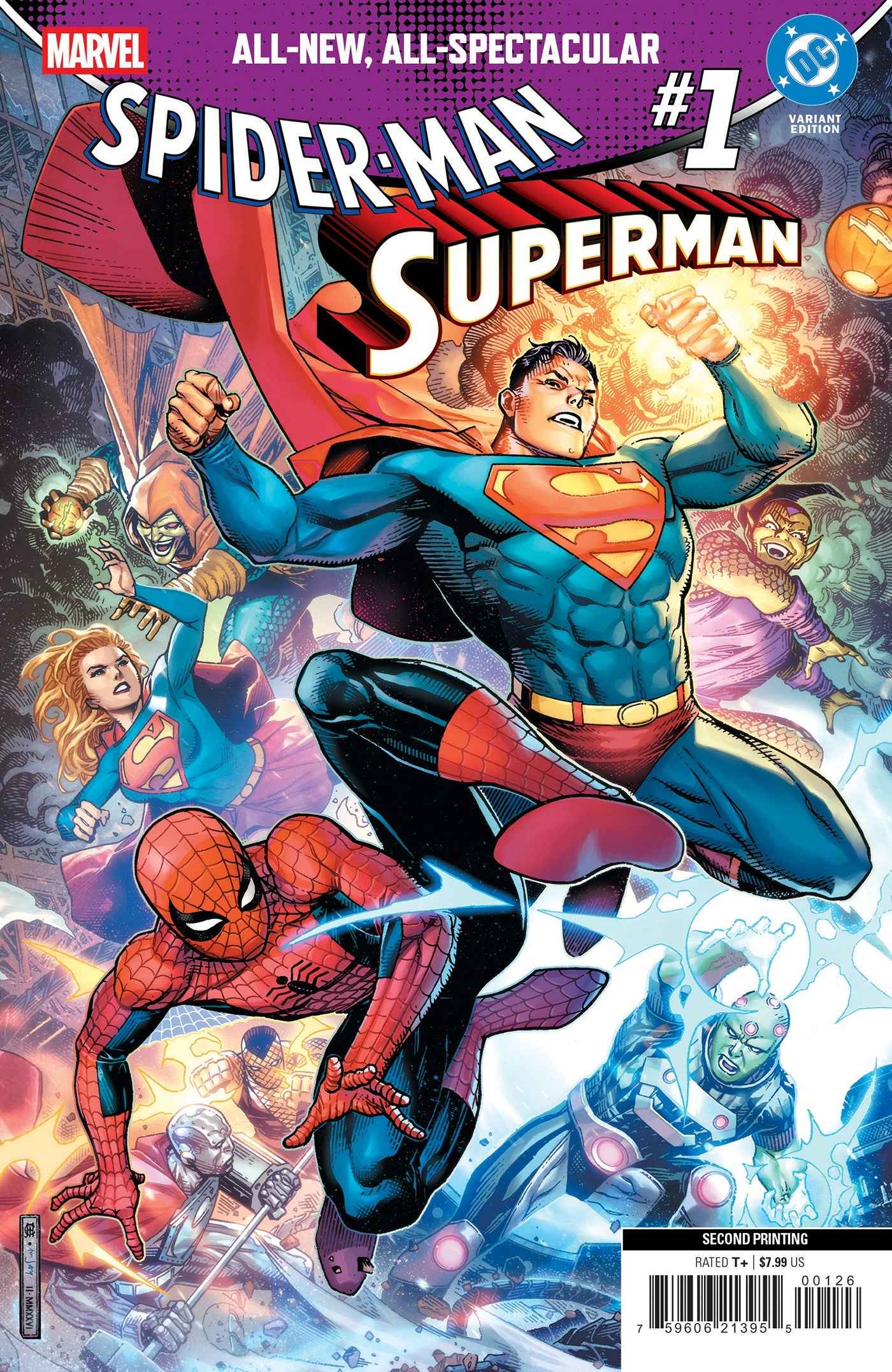 Marvel/DC: Spider-Man/Superman (2025 Marvel) #1 - Jim Cheung 2nd Printing Variant