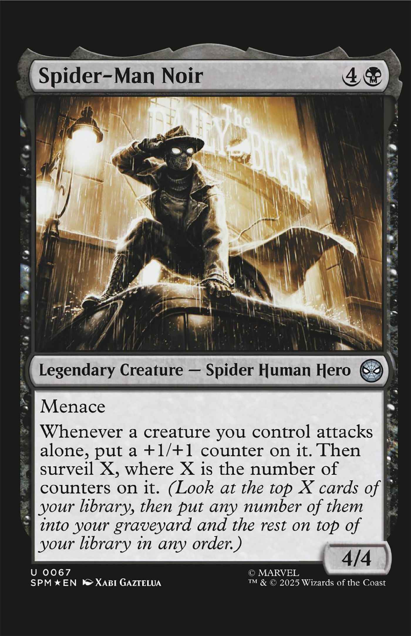 Punisher (2026 Marvel) #4 - Xabi Gaztelua Magic: The Gathering Variant