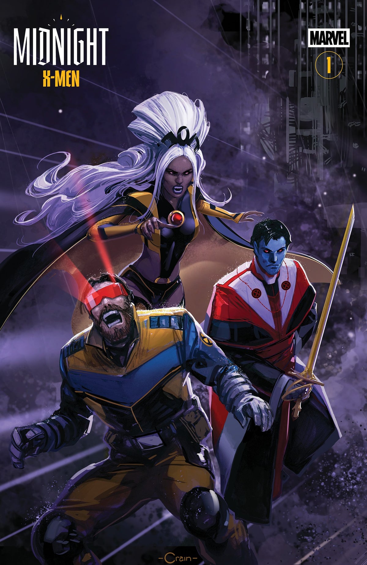 Midnight X-Men (2026 Marvel) #1 - Cover F Clayton Crain 3-Part Connecting Variant