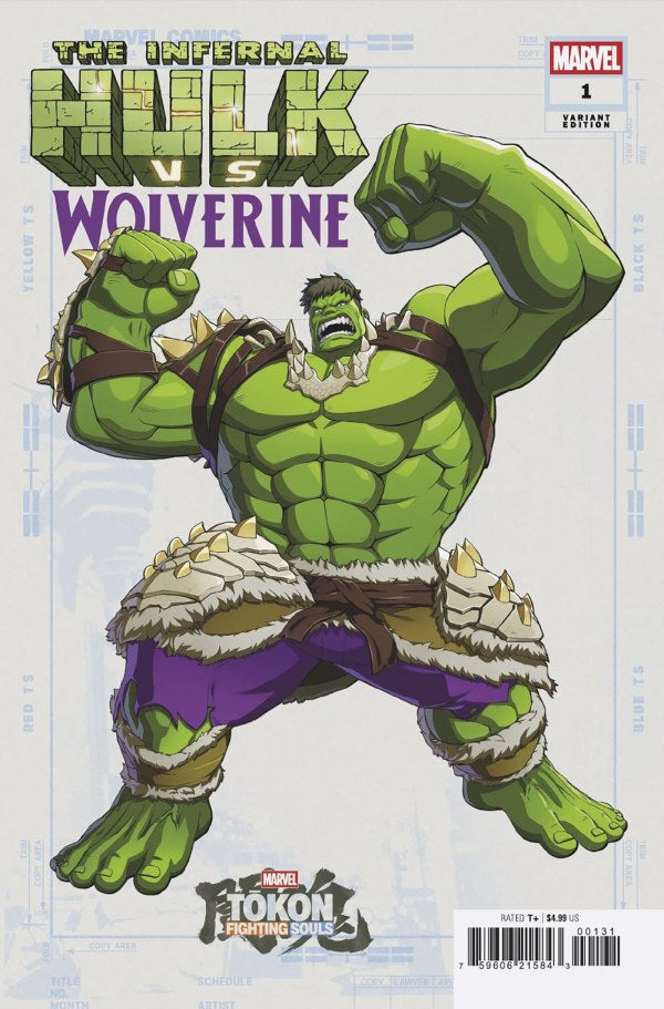 Infernal Hulk vs. Wolverine (2026 Marvel) #1 - Marvel Games Marvel Tokon: Fighting Souls Variant