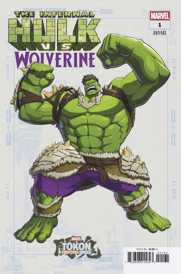 Infernal Hulk vs. Wolverine (2026 Marvel) #1 - Marvel Games Marvel Tokon: Fighting Souls Variant