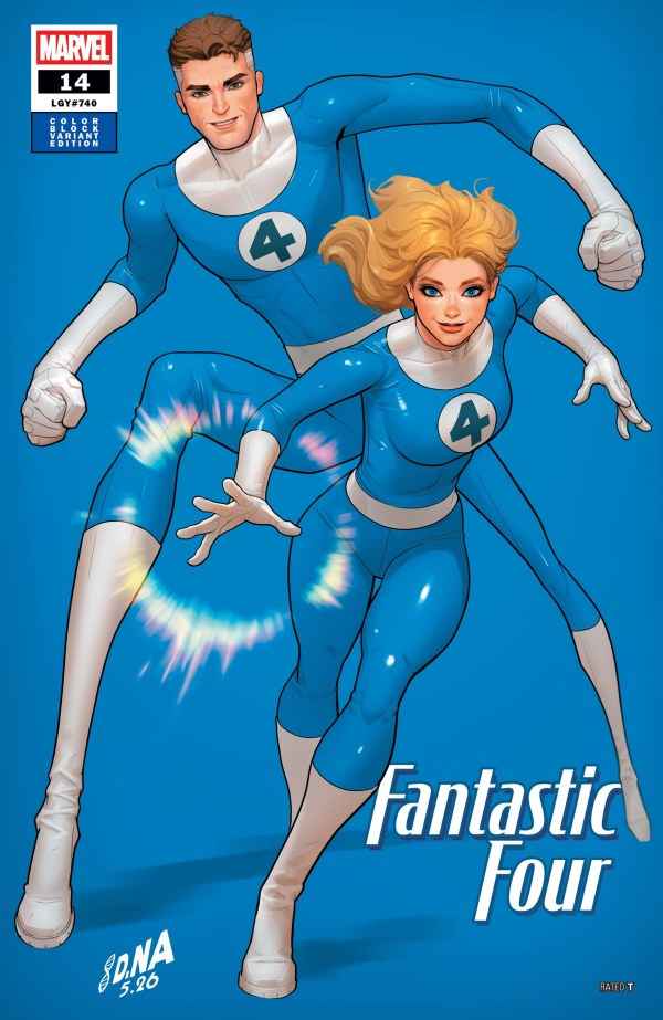 Fantastic Four (2025 Marvel) #14 - David Nakayama Color Block Blue Variant