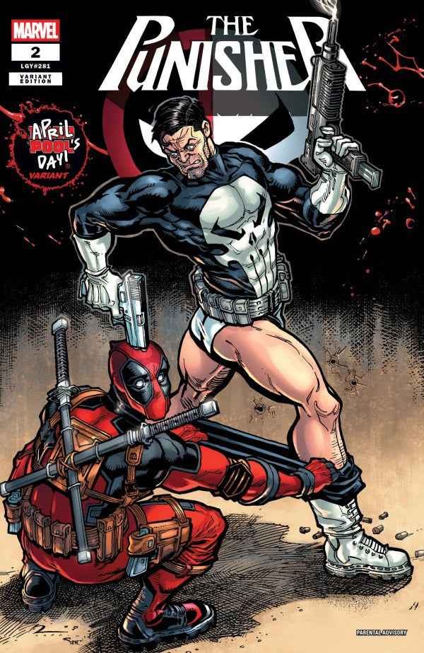 Punisher (2026 Marvel) #2 - Chad Hardin April Fool's Day Variant