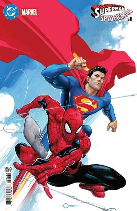 DC Marvel Superman Spider-Man (2026 DC) #1 One Shot - Cover D Clayton Crain Card Stock Variant