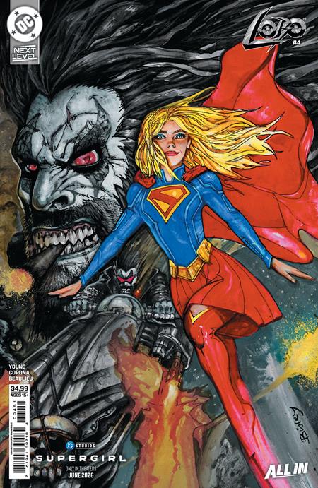 Lobo (2025 DC) #4 - Cover E Simon Bisley Supergirl Movie Card Stock Variant