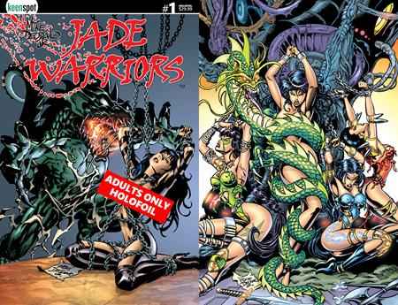 JADE WARRIORS #1 CVR D MIKE DEODATO ADULTS ONLY HOLOFOIL FLIP VAR (MR)
