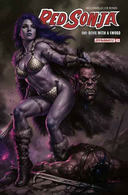 RED SONJA SHE DEVIL WITH A SWORD #3 CVR L LUCIO PARRILLO ULTRAVIOLET VAR