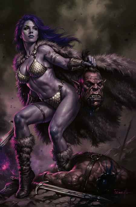 RED SONJA SHE DEVIL WITH A SWORD #3 CVR N INC 1:7 LUCIO PARRILLO ULTRAVIOLET VIRGIN VAR