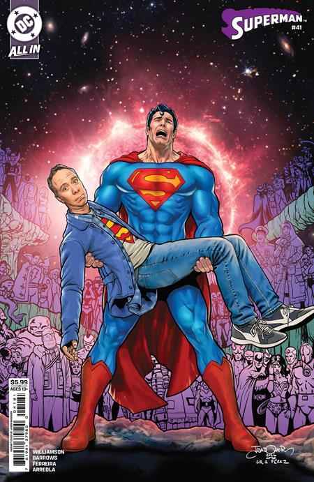 Superman (2023 DC) #41 - Cover F Jason Badower Stuart Fails to Save the Universe Card Stock Variant