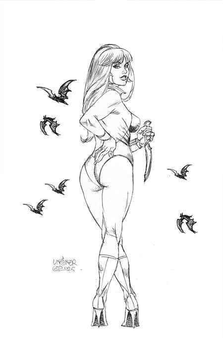 Vampirella (2026 Dynamite) #4 - Joseph Michael Linsner Line Art Virgin Variant