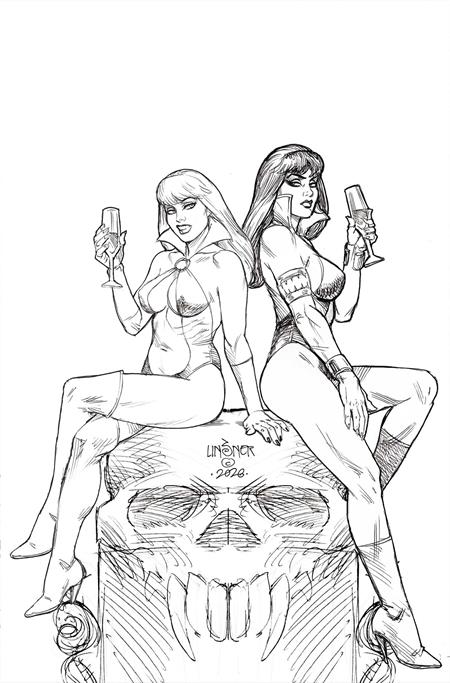 Vampirella (2026 Dynamite) #5 CVR P INC 1:10 JOSEPH MICHAEL LINSNER LINE ART VIRGIN VAR
