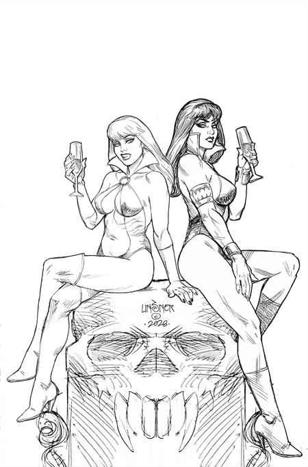 Vampirella (2026 Dynamite) #5 - Cover P Joseph Michael Linsner Line Art Virgin 1:10 Retailer Incentive