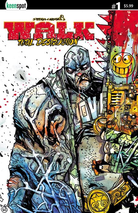 WALK TOTAL DESTRUCTION #1 (ONE SHOT) CVR A STEFANO CARDOSELLI SMILEYSAW