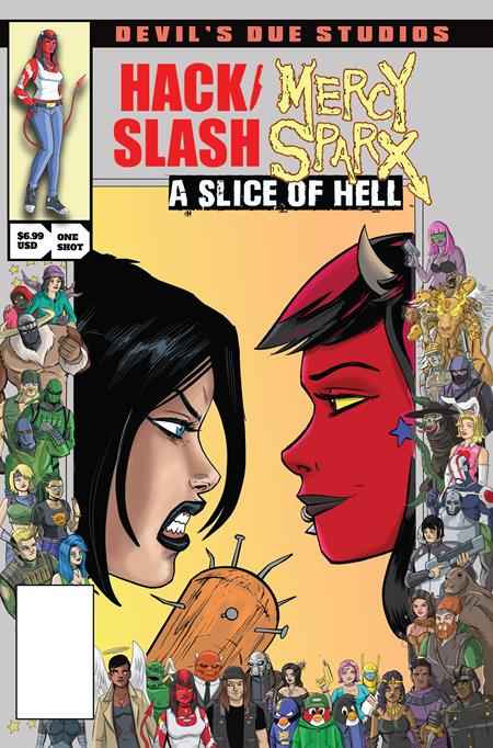 DEVILS DUE PRESENTS HACK SLASH MERCY SPARX #1 (ONE SHOT) CVR B TIM SEELEY JOSH BLAYLOCK HOMAGE VAR (MR)