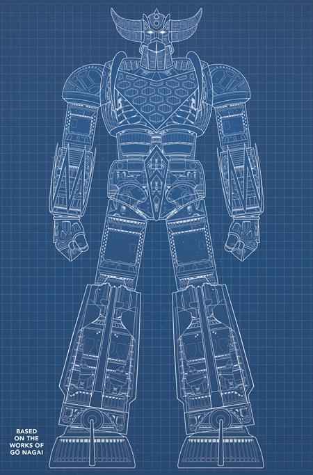 UFO Robot Grendizer (2026 Titan) #1 - Cover E Denis Bajram & Brice Cossu Blueprint Variant