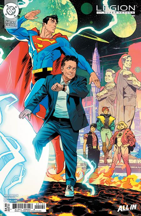 Legion of Super-Heroes (2026 DC) #1 - Cover H Dan Mora Michael J. Fox Cameo Card Stock Variant