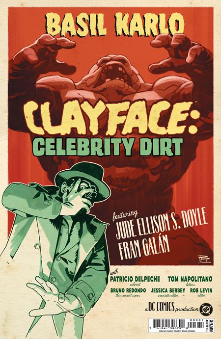 Clayface: Celebrity Dirt (2026 DC) #3 (of 6) - Cover C Bruno Redondo Card Stock Variant