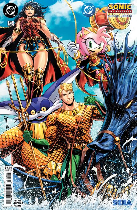 DC x Sonic the Hedgehog: Metal Legion (2026 DC) #5 - Cover C Serg Acuna Card Stock Variant