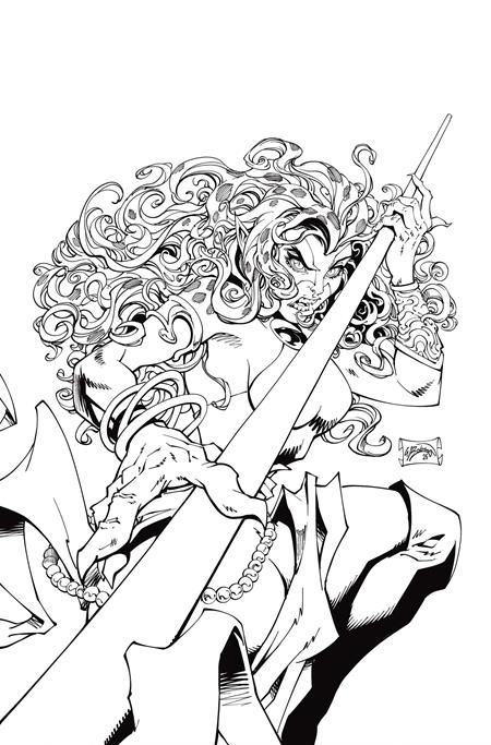 Thundercats: Cheetara (2026 Dynamite) #1 - Cover O Incentive 1:7 Will Robson Line Art Virgin Variant