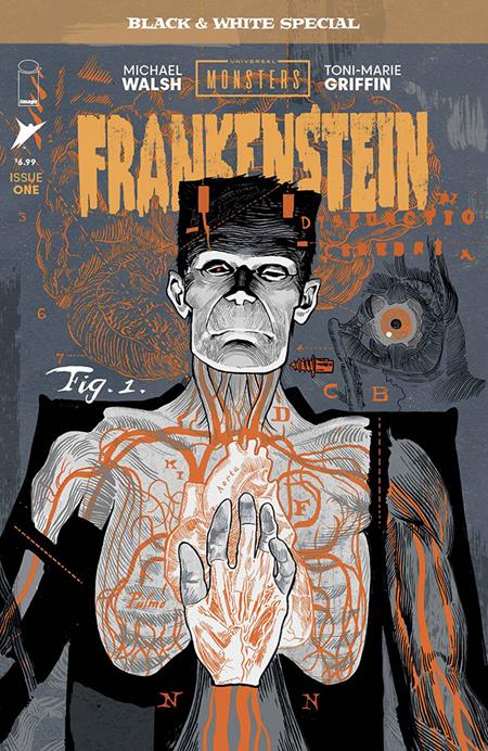 Universal Monsters: Frankenstein B&W Special (2026 Image) #1 - Cover A Michael Walsh