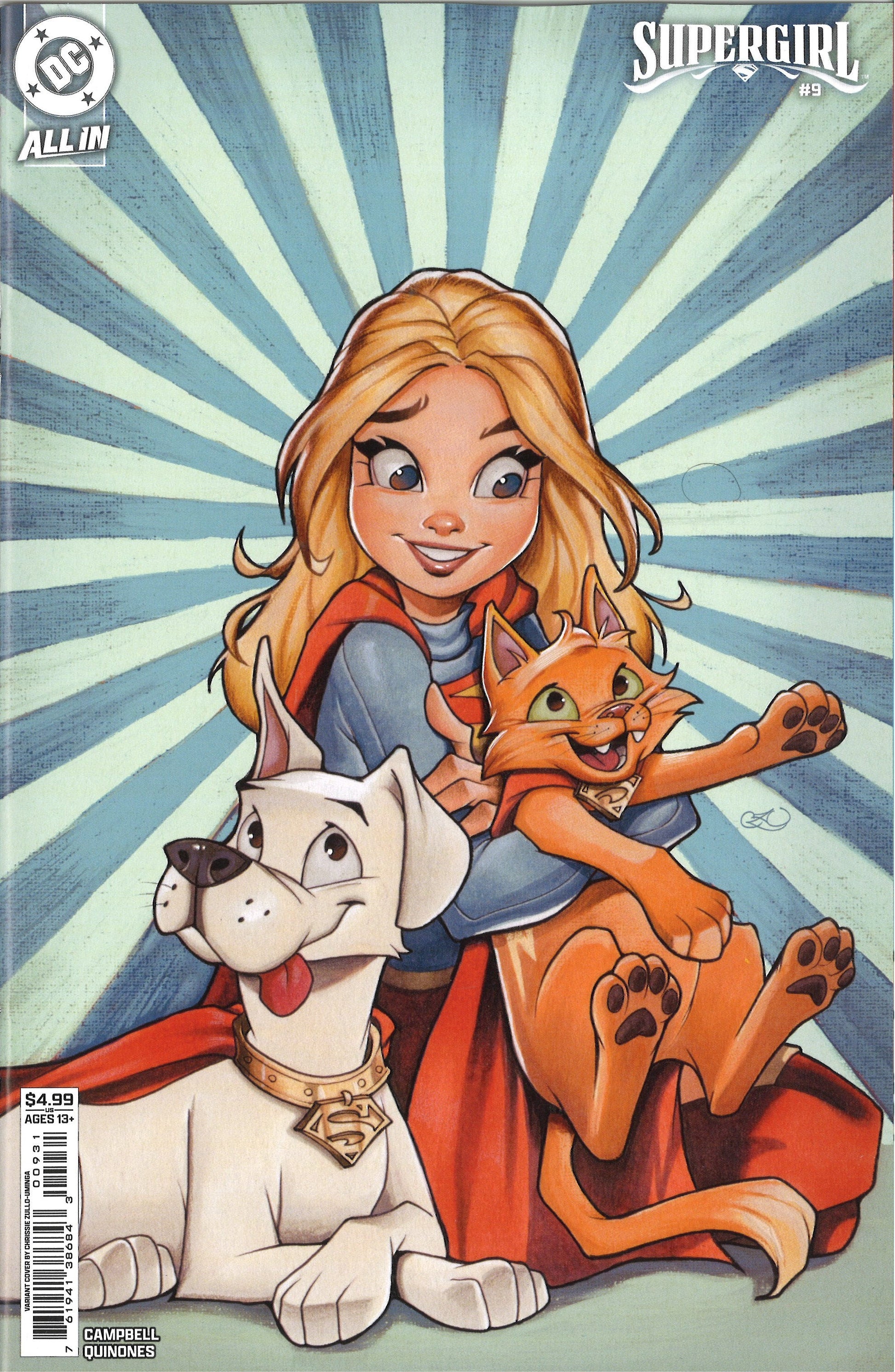 Supergirl (2025 DC) #9B - Variant Cover by Chrissie Zullo-Uminga
DC