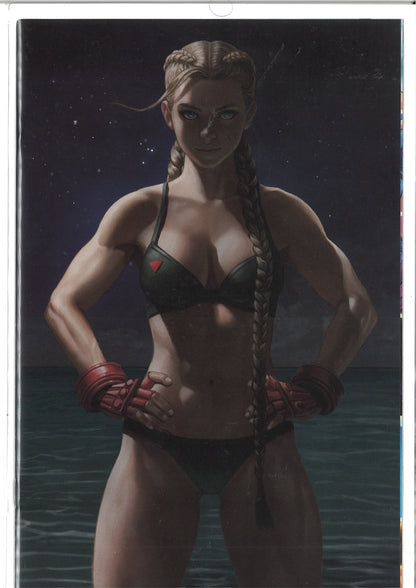 Street Fighter Swimsuit Special 2022 - Cammy "Night Time" Virgin Variant Cover By Ivan Talavera