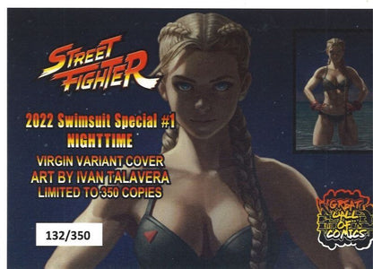Street Fighter Swimsuit Special 2022 - Cammy "Night Time" Virgin Variant Cover By Ivan Talavera