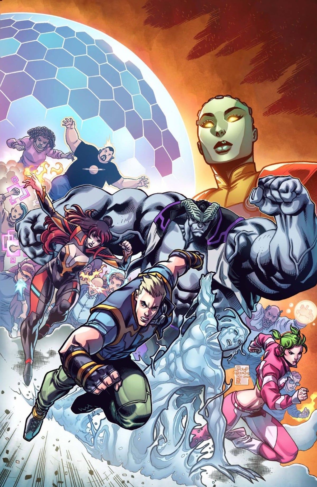 Valiant Beyond: All-New Harbinger (2025 Alien Books) #8 - Cover C Pow Rodrix Full Art Variant