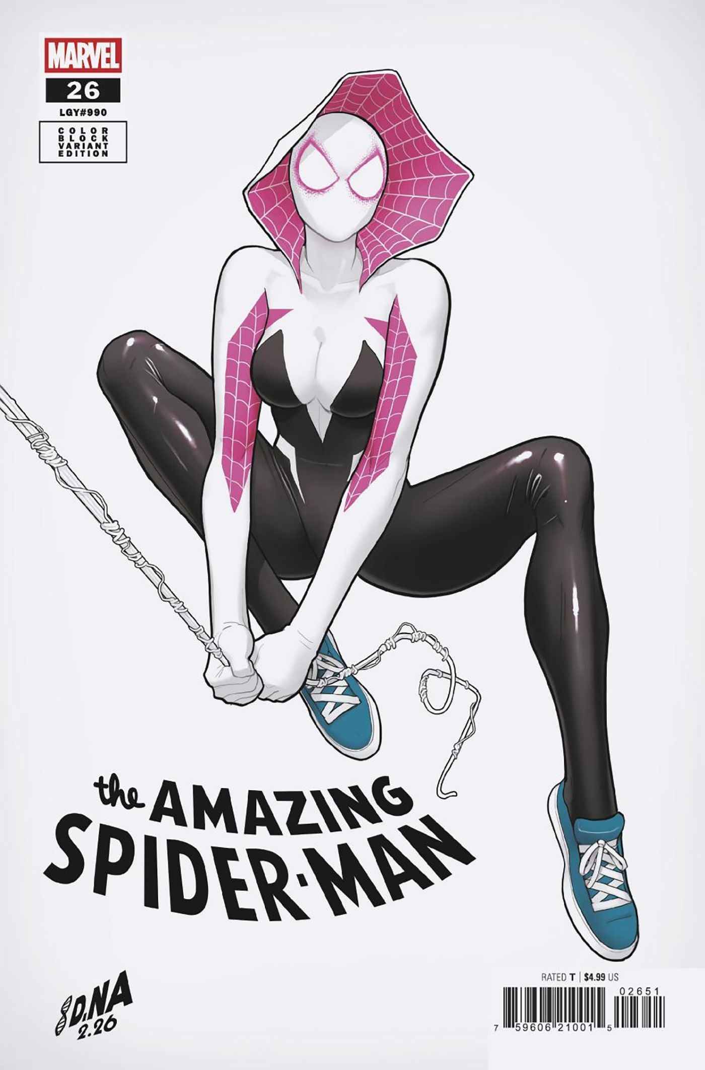 Amazing Spider-Man (2022 Marvel) #26 - David Nakayama Color Block White Variant