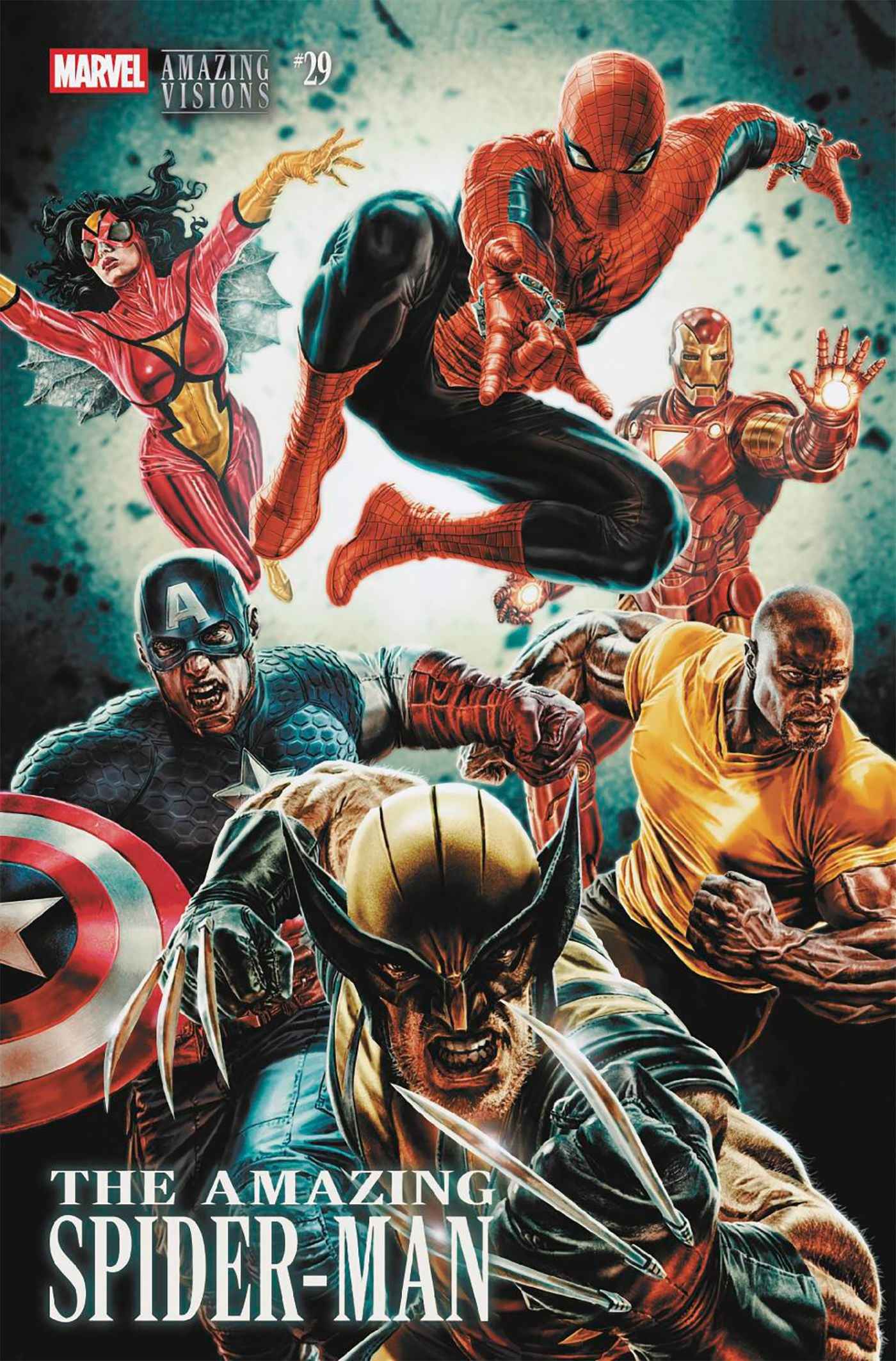 Amazing Spider-Man (2022 Marvel) #29 - Lee Bermejo Amazing Visions Variant