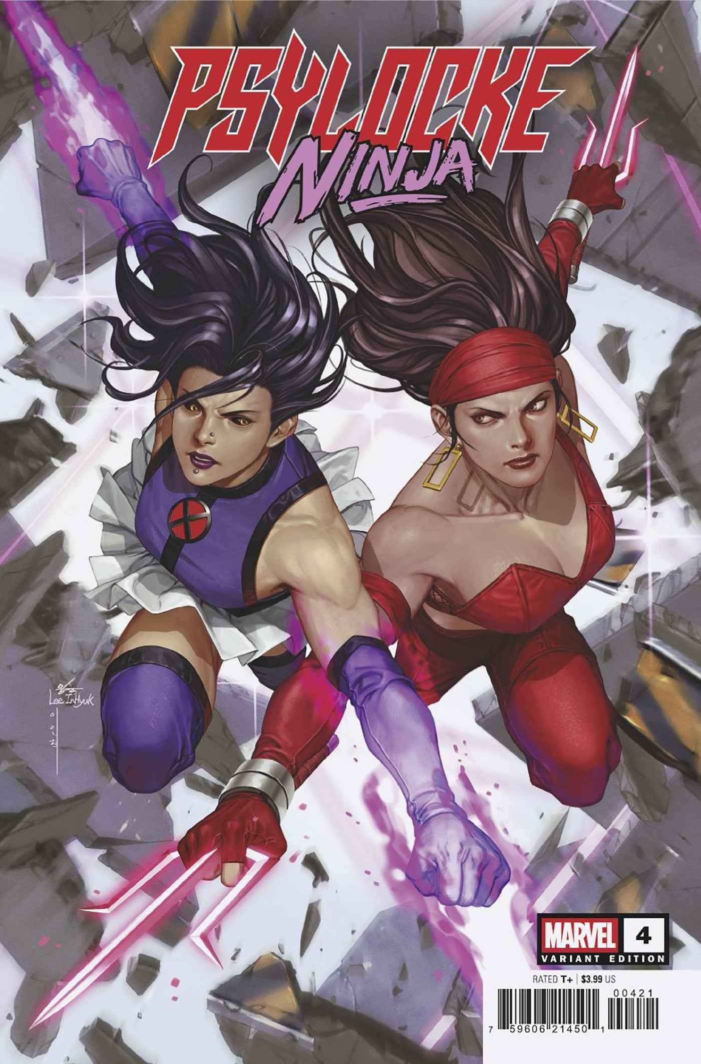 Psylocke: Ninja (2025 Marvel) #4 - Inhyuk Lee Versus Elektra Variant