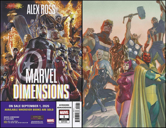 Avengers: Armageddon (2026 Marvel) #1 - Alex Ross Marvel Dimensions Variant