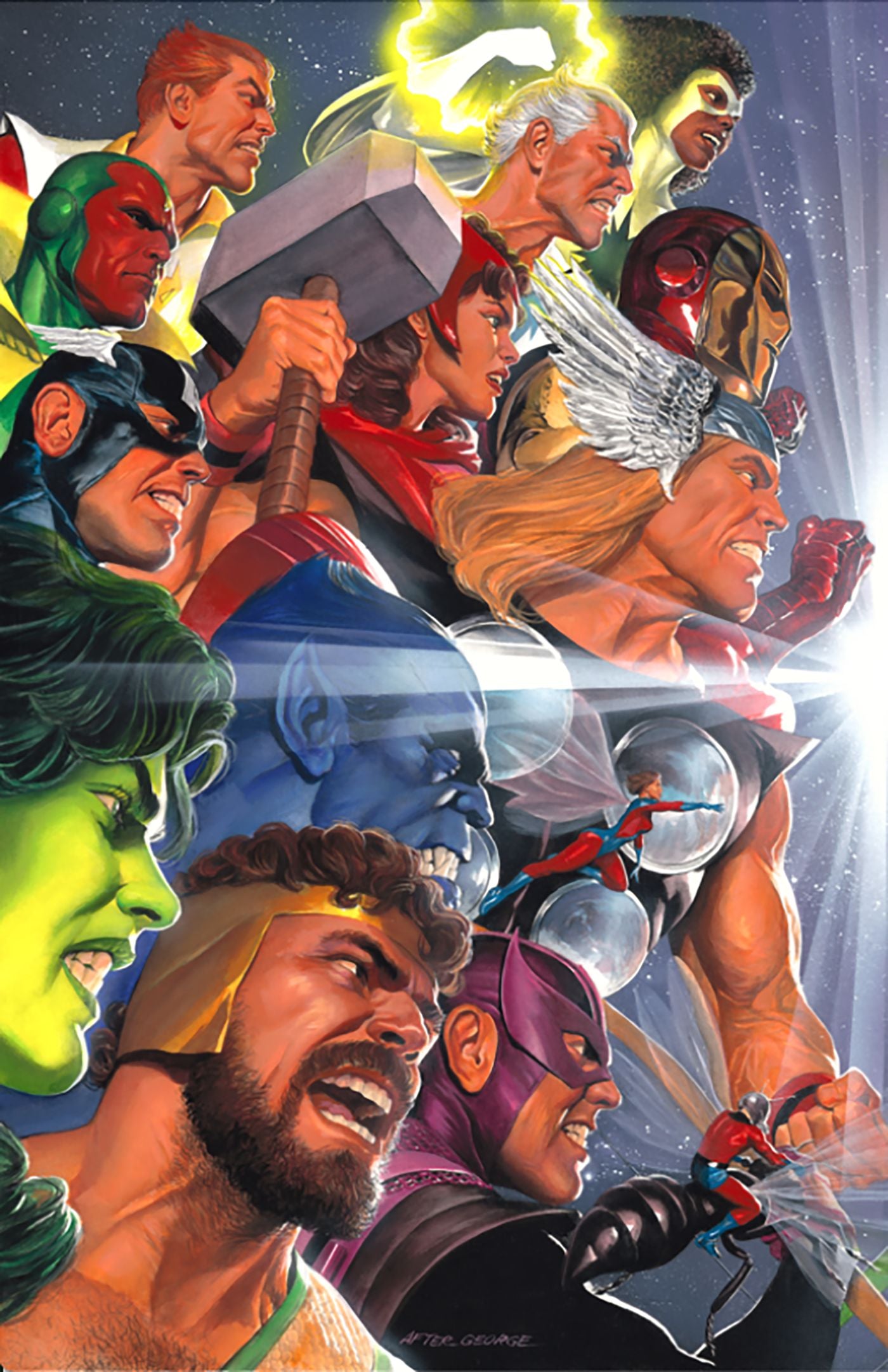 JLA/Avengers (2003 Marvel) #3 - Facsimile Edition Alex Ross 2-Part Connecting Variant A