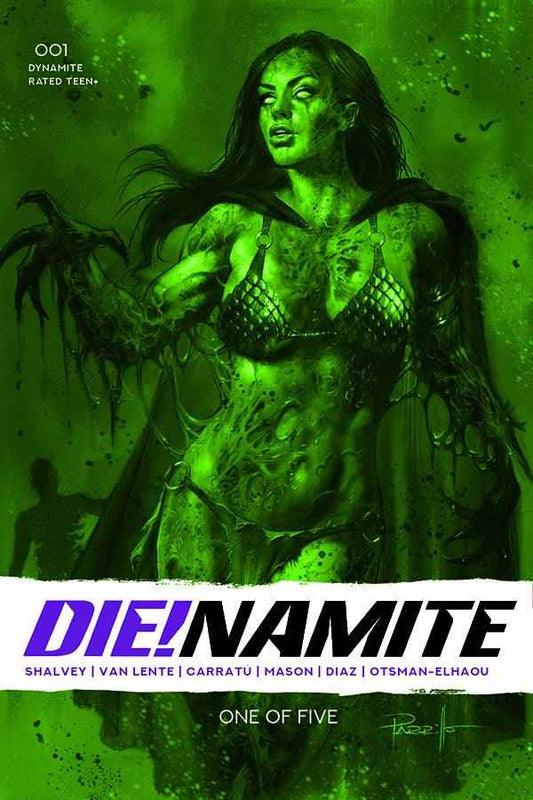 Die!Namite (2020 Dynamite) #1 - 1:13 Lucio Parrillo - Gangrene Green Tint Trade Dress Variant