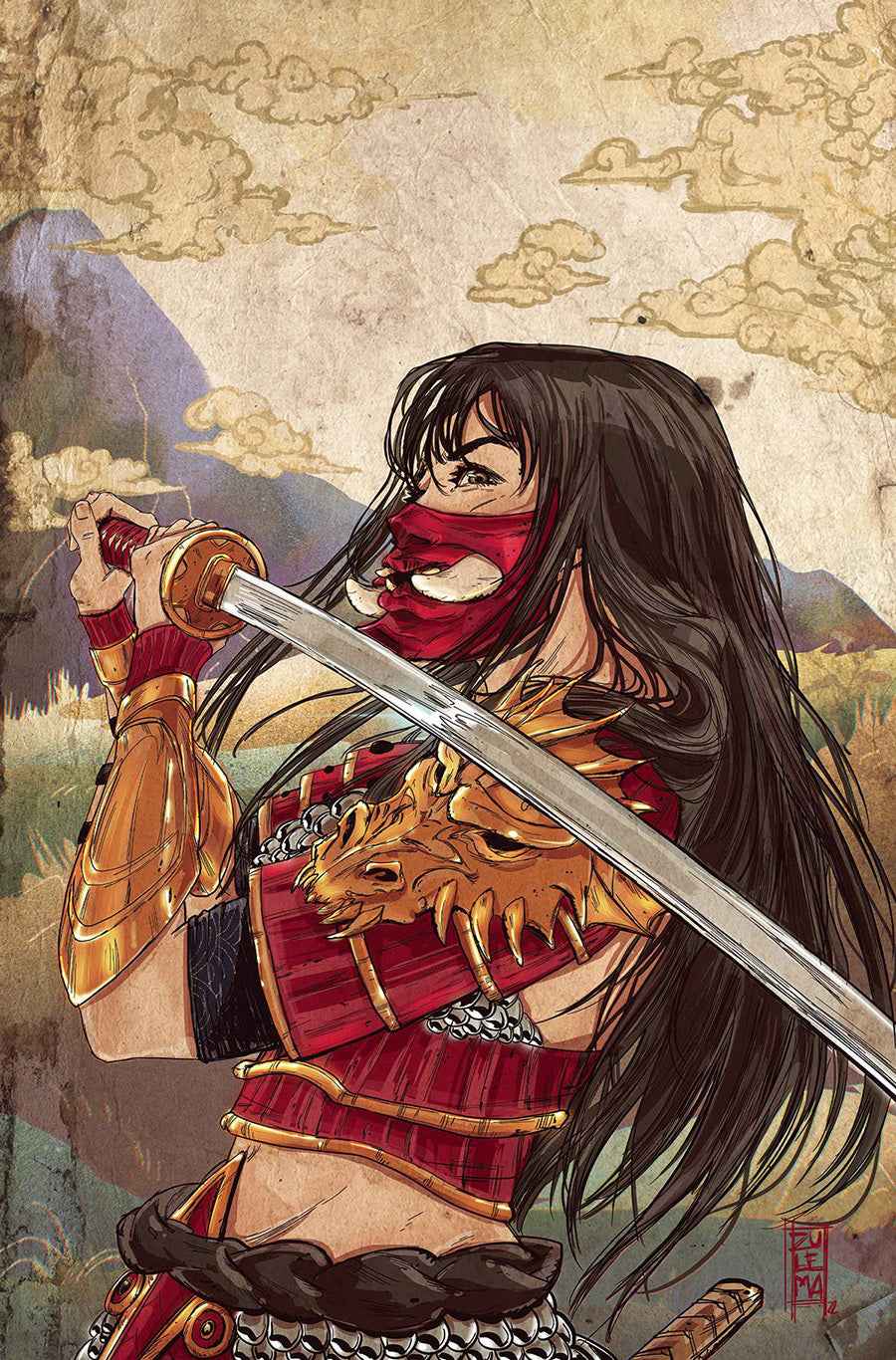 Samurai Sonja (2022 Dynamite) #2 - 1:25 Virgin Cover by Zulema Lavina
