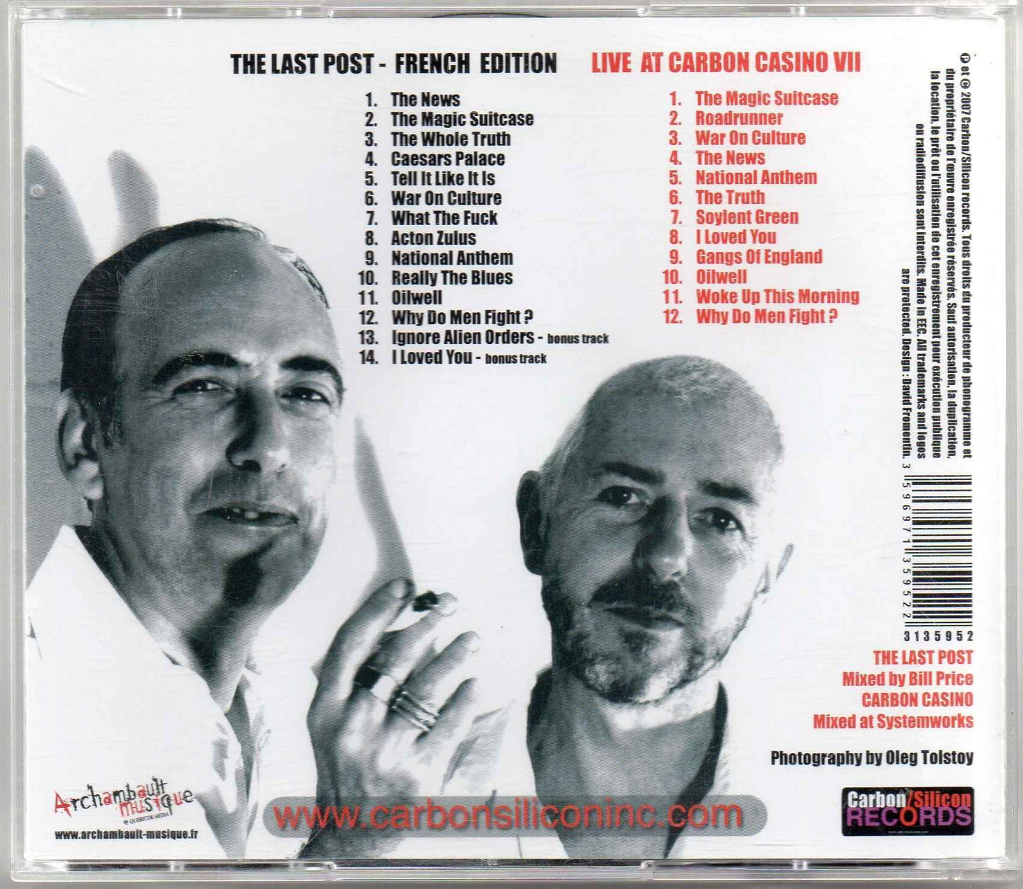 The Last Post - Carbon/Silicon (2CD Special Edition) back