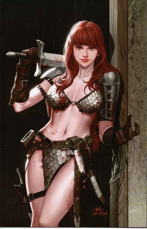 Unbreakable Red Sonja (2022 Dynamite) #1 - Exclusive Virgin Cover by Inhyuk Lee
