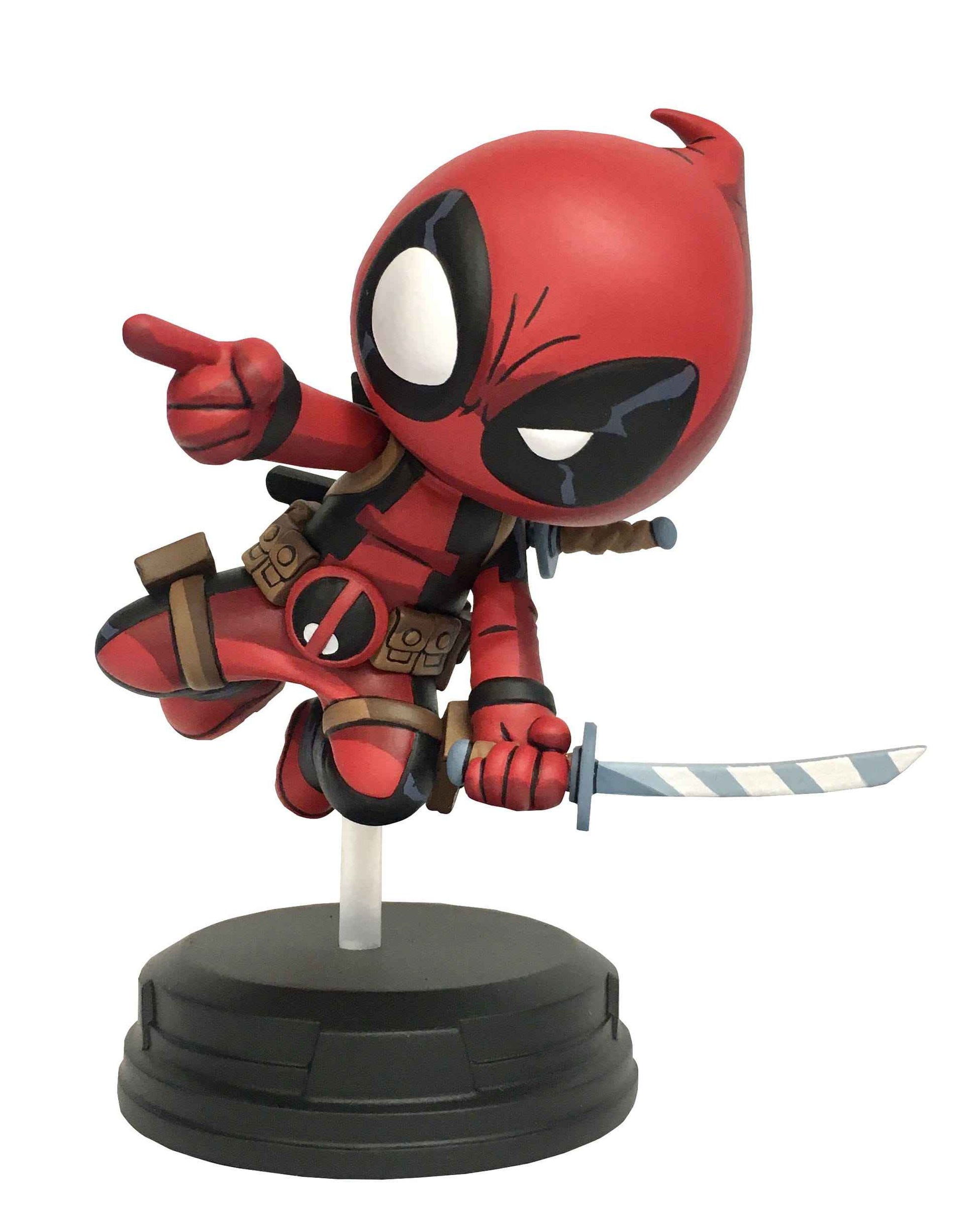 Deadpool Jumping - Marvel Animated Gentle Giant - 18 cm