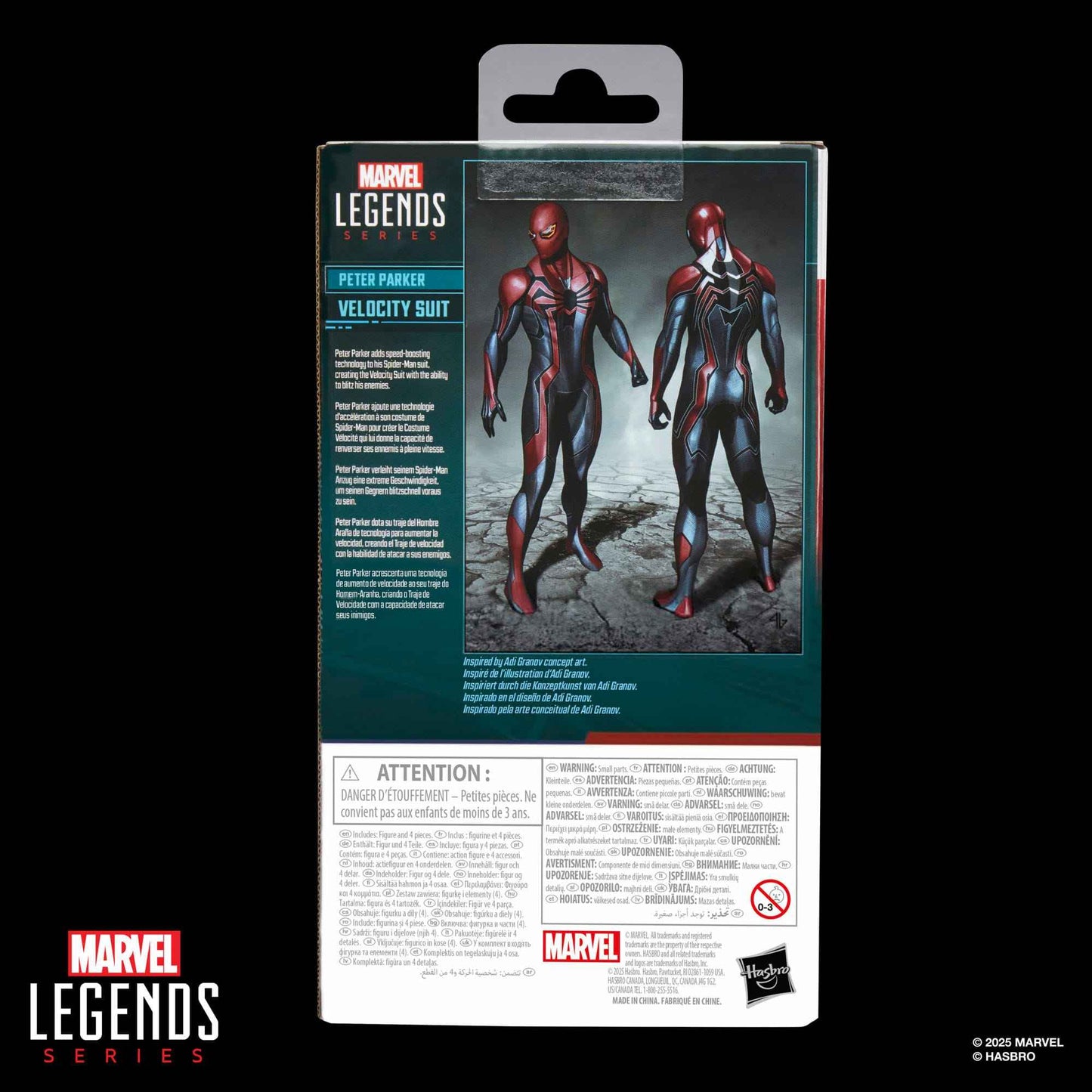 Spider-Man Peter Parker Velocity Suit - Marvel Legends Gamerverse Hasbro - 15 cm