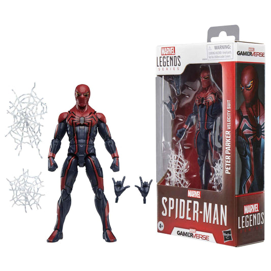 Spider-Man Peter Parker Velocity Suit - Marvel Legends Gamerverse Hasbro - 15 cm