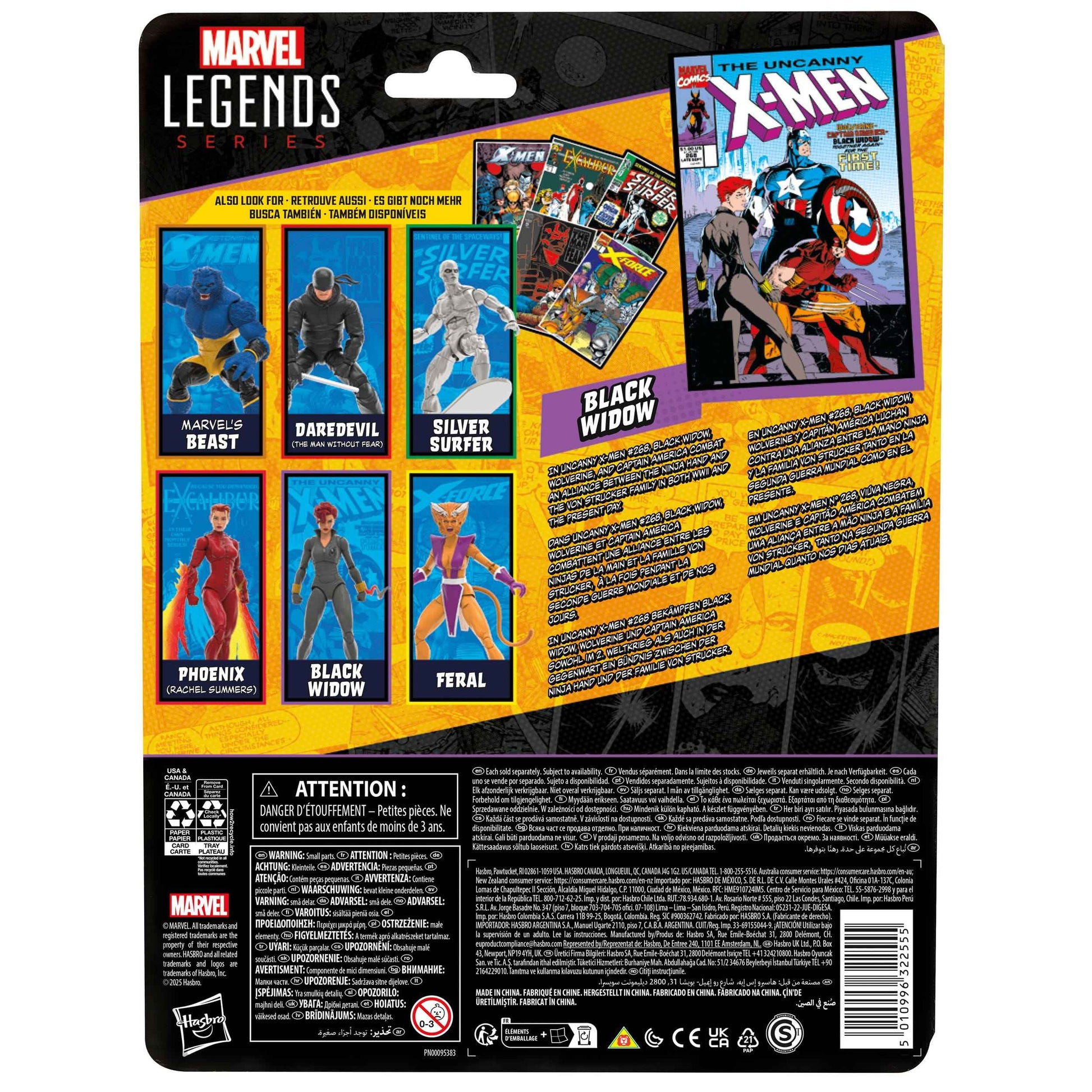 Black Widow - Marvel Legends Hasbro - 15 cm