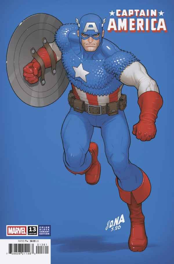 Captain America (2025 Marvel) #13 - David Nakayama Color Block Blue Variant