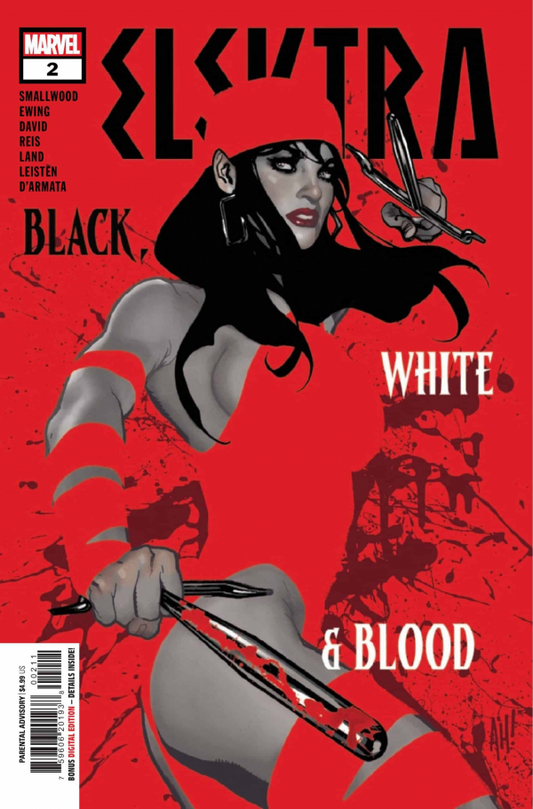 Elektra: Black, White & Blood (2022 Marvel) #2 - Cover A Adam Hughes