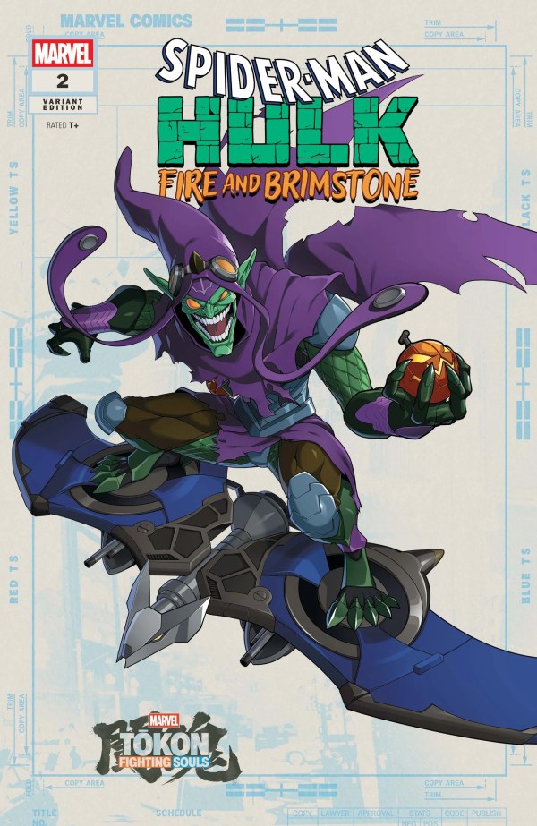 Spider-Man/Hulk: Fire and Brimstone (2026 Marvel) #2 - Marvel Games Marvel Tokon: Fighting Souls Variant