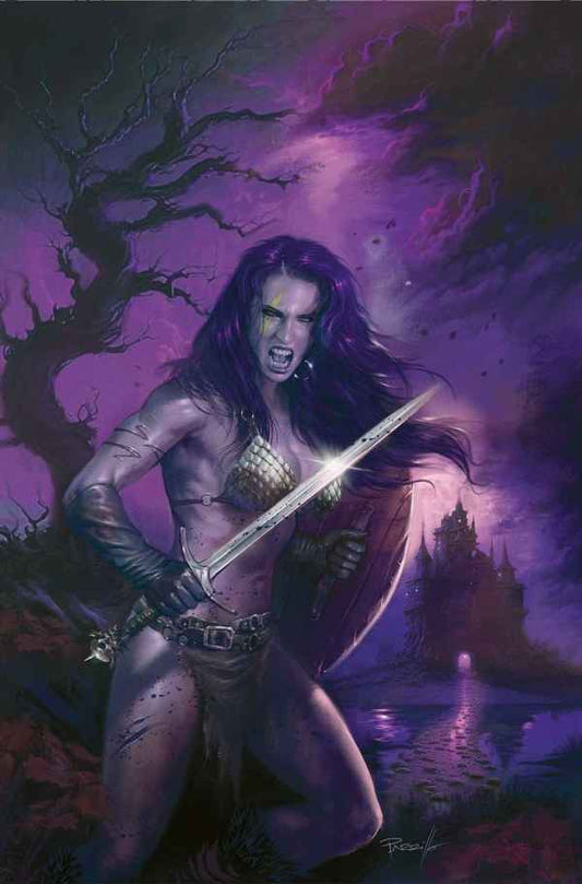 Red Sonja (2023 Dynamite) #18M - 1:5 Ultraviolet Virgin Variant by Lucio Parrillo