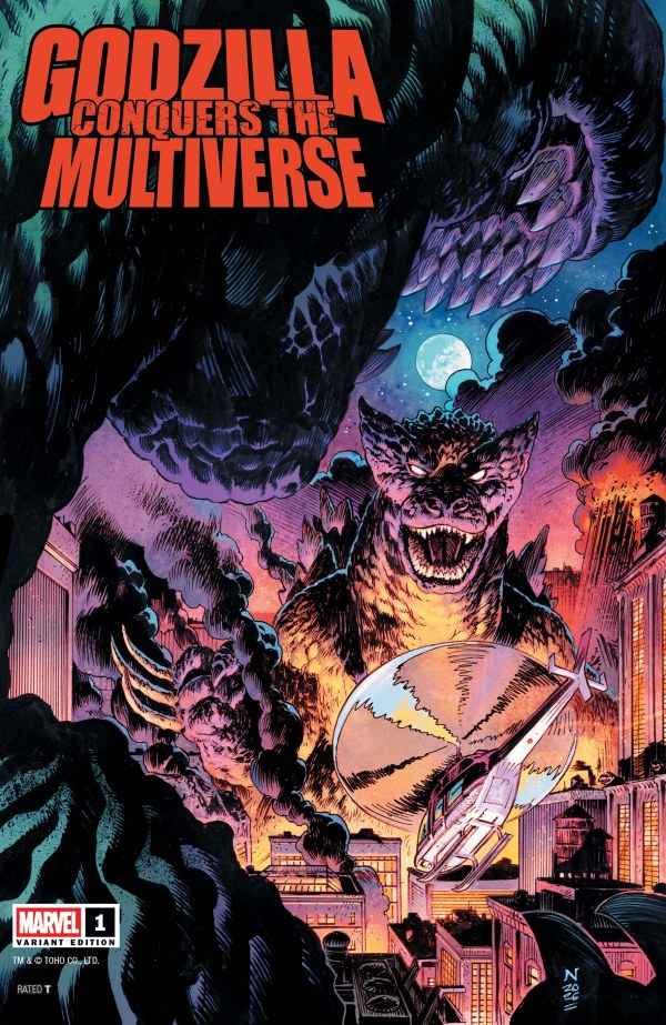 GODZILLA CONQUERS THE MULTIVERSE #1 NIC KLEIN HEISEI GODZILLA VARIANT