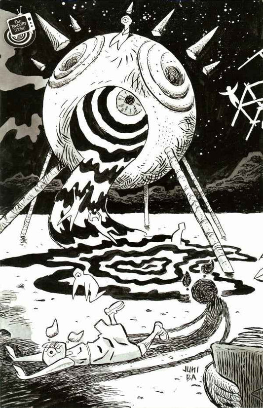 Twilight Zone (2025 IDW) #7 - Cover B Juni Ba Black & White Connecting Variant